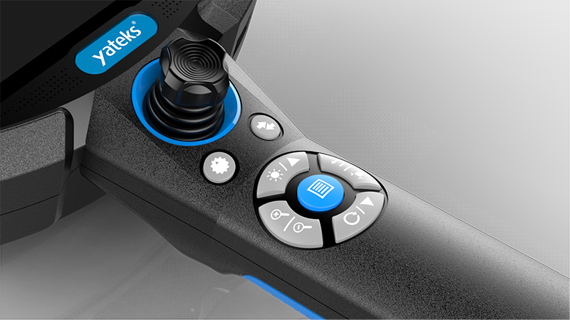 HIE系列高清視頻內(nèi)窺鏡采用手動+電動驅(qū)動方式，探頭可實(shí)現(xiàn)360度旋轉(zhuǎn)，可全方位觀測被檢測物